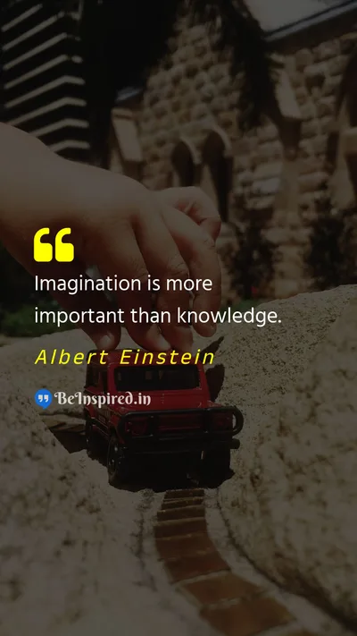 Albert Einstein Picture Quote on imagination education 