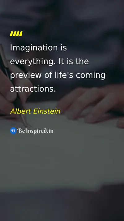 Albert Einstein Picture Quote on imagination life dream 
