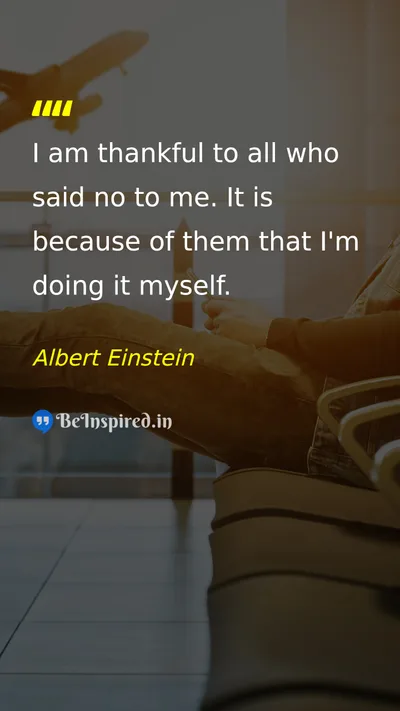Albert Einstein Picture Quote on self-confidence perseverance motivation 