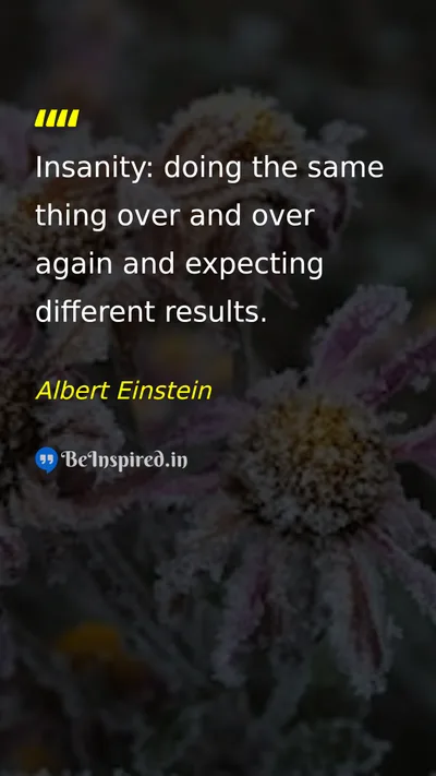 Albert Einstein Picture Quote on change wisdom 