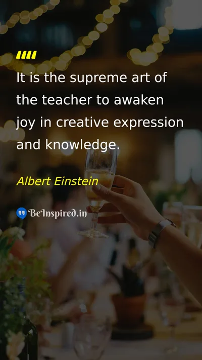 Albert Einstein Picture Quote on teacher education creativity happiness 