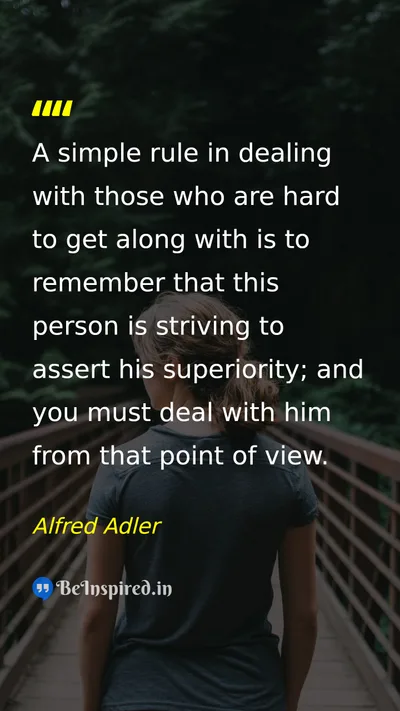 Alfred Adler Picture Quote on wisdom life discipline 