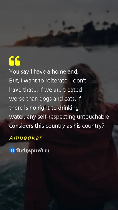 Ambedkar Picture Quote on surrender freedom rational 