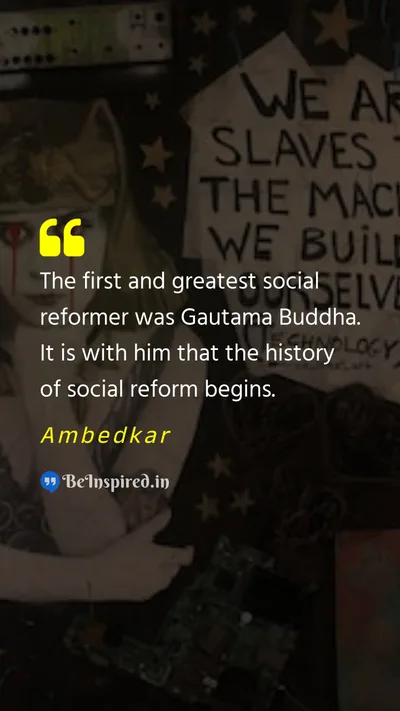 Ambedkar Picture Quote on slave rebellion oppression 