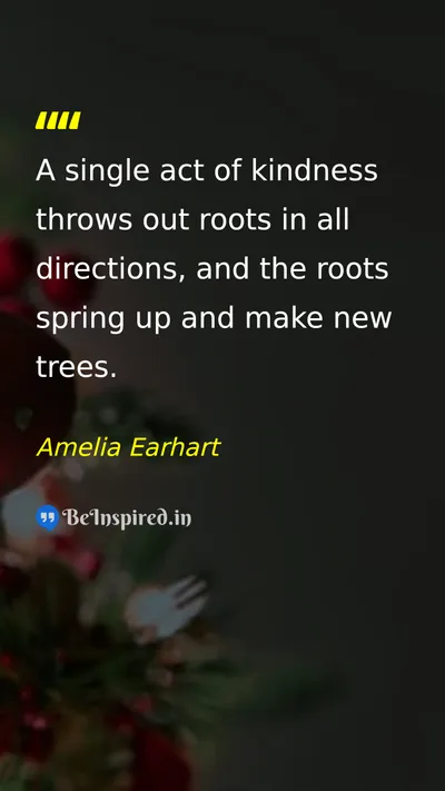 Amelia Earhart Picture Quote on kindness life 