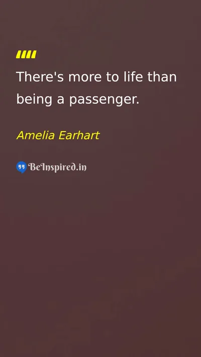 Amelia Earhart Picture Quote on life motivation freedom change 