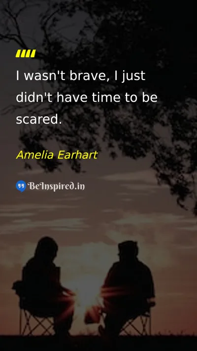 Amelia Earhart Picture Quote on courage self-confidence 