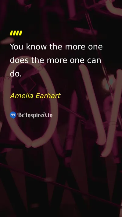Amelia Earhart Picture Quote on motivation action 