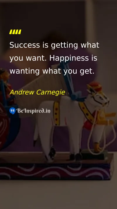 Andrew Carnegie Picture Quote on success happiness life 