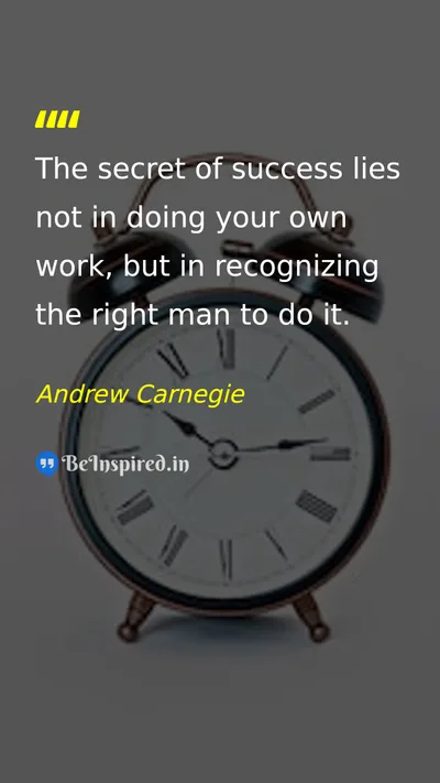 Andrew Carnegie Picture Quote on success leadership wisdom teamwork 