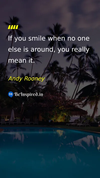 Andy Rooney Picture Quote on happiness authenticity emotion joy 