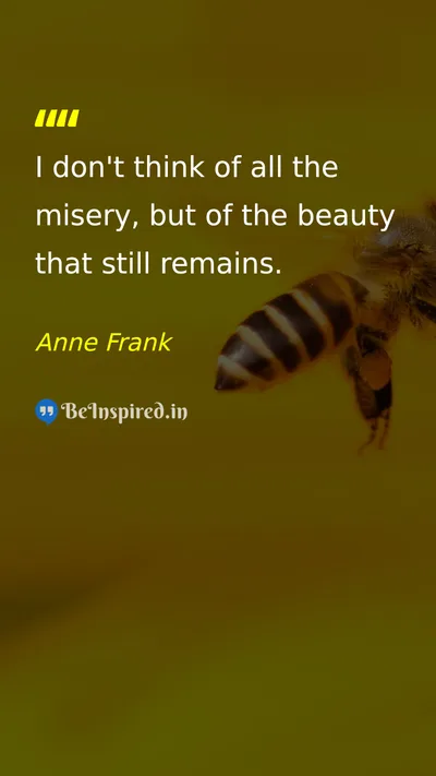 Anne Frank Picture Quote on hope life happiness wisdom 