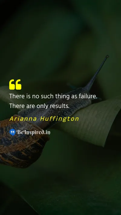 Arianna Huffington Picture Quote on failure victory 
