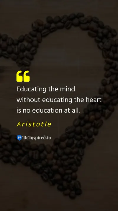 Aristotle Picture Quote on mind education 