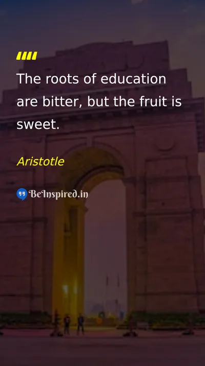 Aristotle Picture Quote on education wisdom learning knowledge 