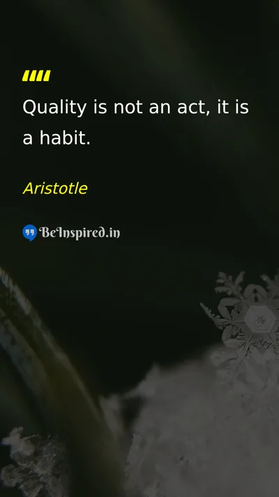 Aristotle Picture Quote on discipline success life wisdom 