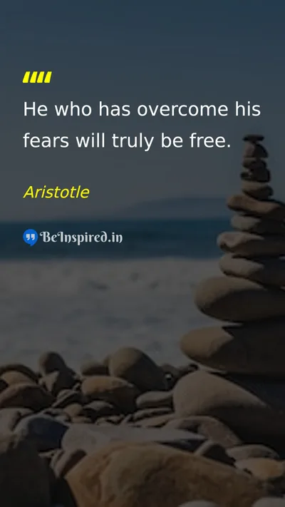 Aristotle Picture Quote on freedom courage self-confidence 
