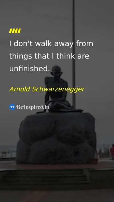 Arnold Schwarzenegger Picture Quote on perseverance discipline hard-work 