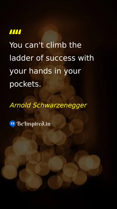 Arnold Schwarzenegger Picture Quote on success hard-work discipline motivation 