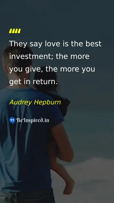 Audrey Hepburn Picture Quote on love happiness 