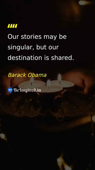 Barack Obama Picture Quote on humanity unity destiny community 