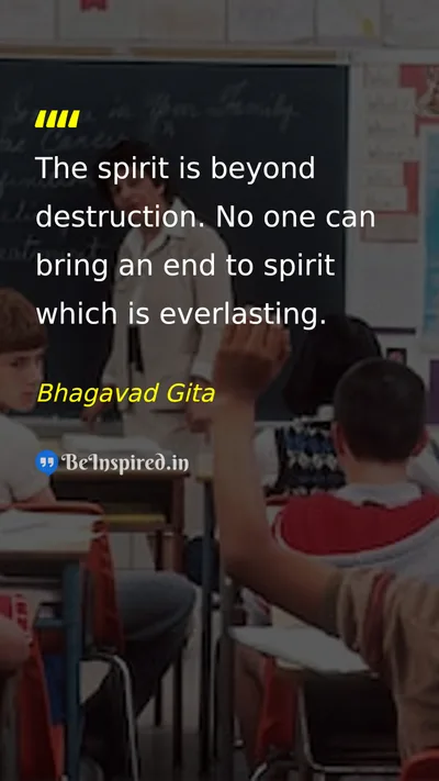 Bhagavad Gita Picture Quote on life wisdom 
