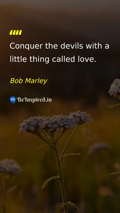 Bob Marley Picture Quote on love peace 