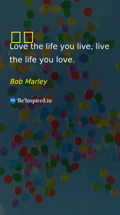 Bob Marley Picture Quote on life happiness love motivational 