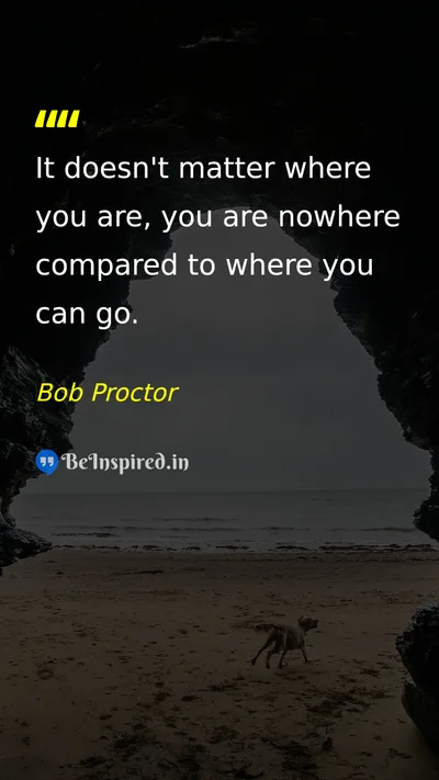 Bob Proctor Picture Quote on dream success life 