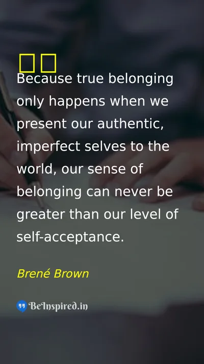 Brené Brown Picture Quote on self-respect 