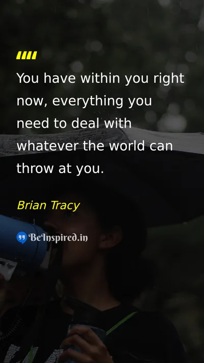 Brian Tracy Picture Quote on self-confidence strength resilience life 