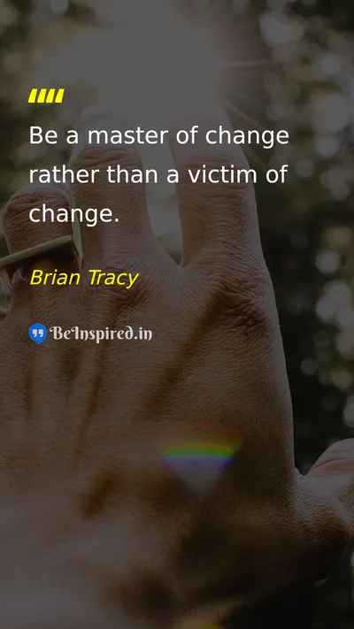 Brian Tracy Picture Quote on change leadership discipline motivational 