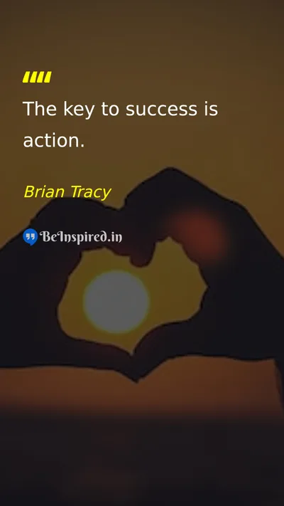 Brian Tracy Picture Quote on success action 