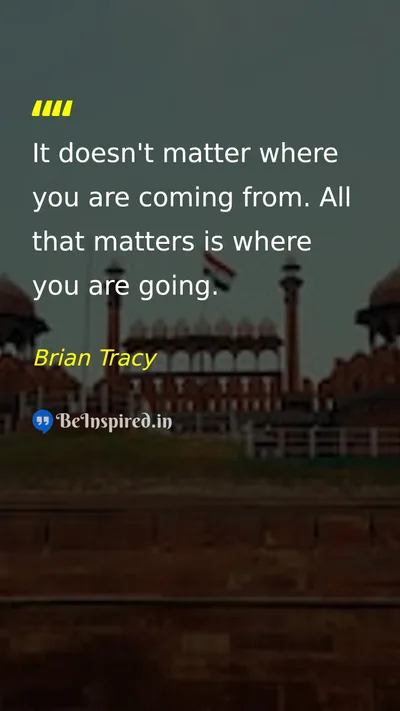 Brian Tracy Picture Quote on future focus direction goals 