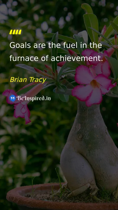 Brian Tracy Picture Quote on goals success motivation achievement 