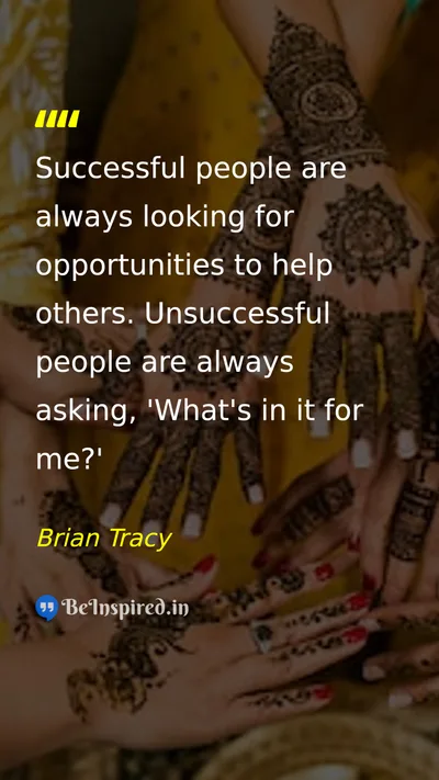 Brian Tracy Picture Quote on success help character 
