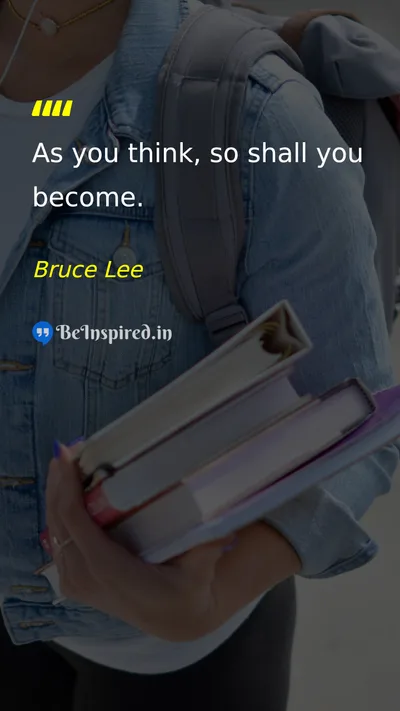 Bruce Lee Picture Quote on self-confidence change wisdom 