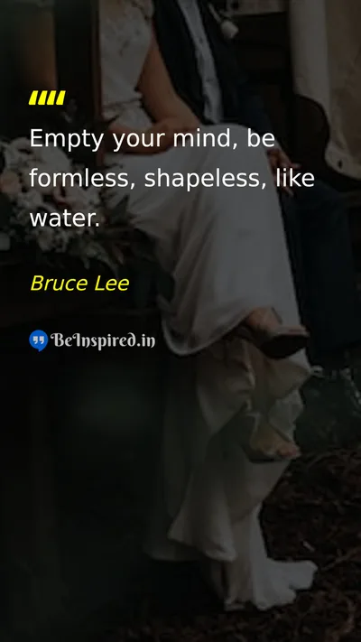 Bruce Lee Picture Quote on discipline wisdom 
