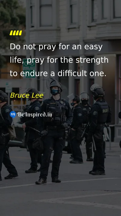 Bruce Lee Picture Quote on life strength discipline motivational 