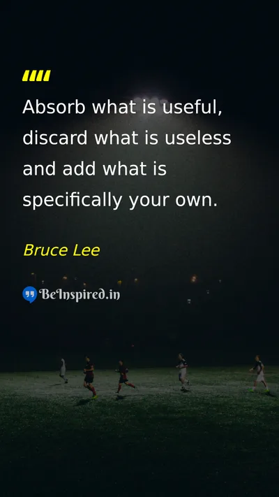 Bruce Lee Picture Quote on wisdom change self-improvement learning 