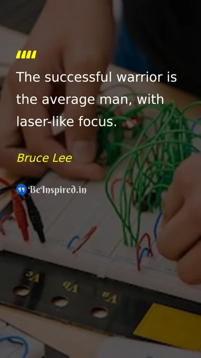 Bruce Lee Picture Quote on success discipline hard-work 
