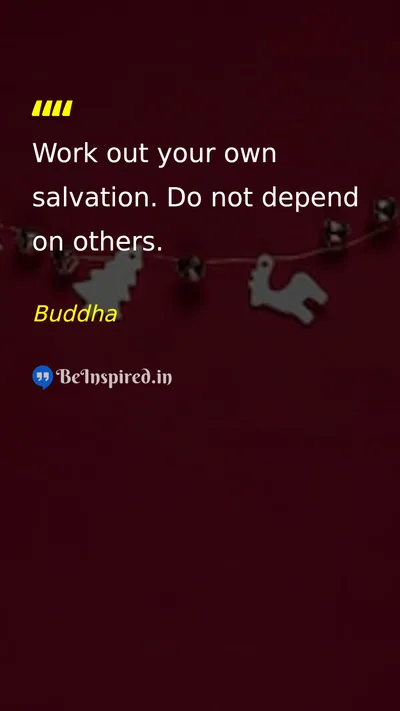 Buddha Picture Quote on self-confidence discipline freedom 