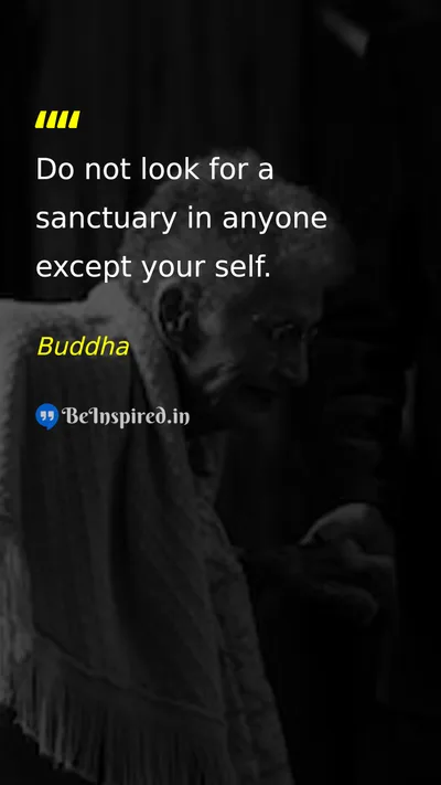Buddha Picture Quote on self-confidence wisdom life discipline 
