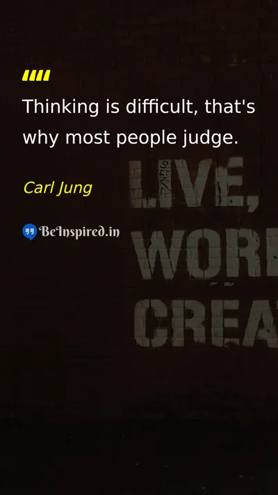 Carl Jung Picture Quote on wisdom life 