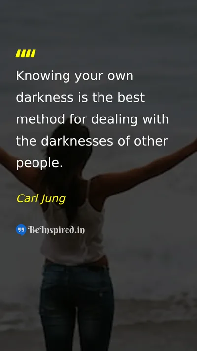 Carl Jung Picture Quote on wisdom self-confidence life change 