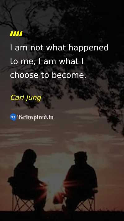 Carl Jung Picture Quote on change life self-confidence 