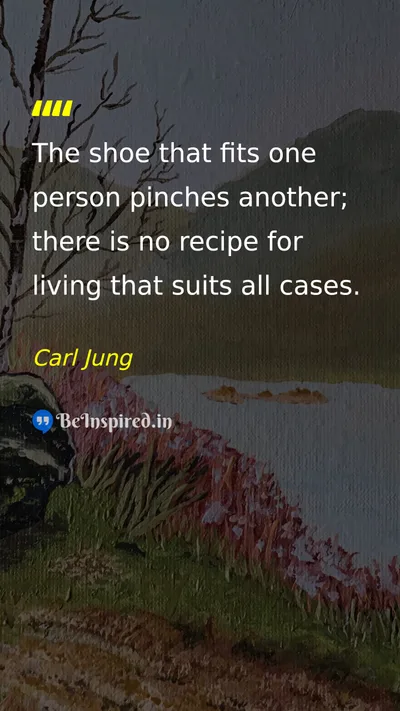 Carl Jung Picture Quote on individuality life wisdom self-awareness 