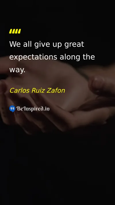 Carlos Ruiz Zafon Picture Quote on life hope 