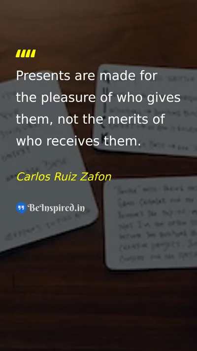 Carlos Ruiz Zafon Picture Quote on life wisdom 