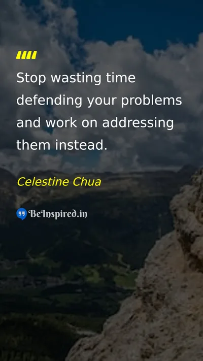 Celestine Chua Picture Quote on discipline problems action 